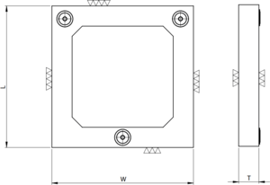 Ceramic Square 4 Sided Diagram