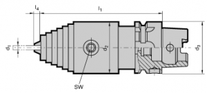 Guhring HSK-A NC Drilling Chucks with Internal Cooling