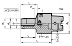 HSK-C 63 Hydraulic Chucks with Radial Length Setting and Increased Clamping Force (Click image to enlarge)