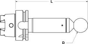 HSK-A Standard Ball End Arbor (Click image to enlarge) HSK-A Standard Ball End Arbor