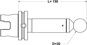 KM Standard Ball End Runout Arbor