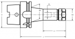HSK-A 63 Collet Chucks ER Type (DIN 6499) (Click image to enlarge)