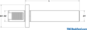 VDI 30 Runout Test Bar, per DIN 69880