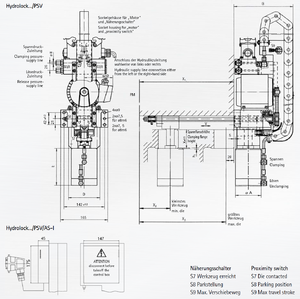 BERG Automatic Hydro-mechanical Self-locking Drawbar Style Clamping Systems