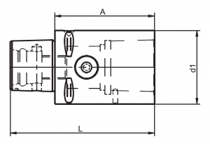 Capto extension with radial clamping diagram
