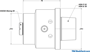 HSK85 Weinig 85 Reducing and Expanding Adapters