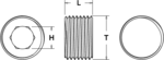 HSK-A125 Coolant Tube Plug (Click image to enlarge)
