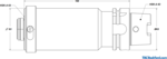 Extension Adapter, HSK-A/C 63 spindle to HSK-A/C 63, L=160 (Click image to enlarge)