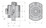 HSK PowerClamp Adapter Flanges for Turning Machines - HSK-C 63 (Click image to enlarge)