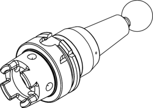 HSK-A 63 Precision Ball End Runout Arbor