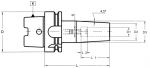 HSK-A 40 Shrink Fit Chucks (Standard Length) (Click image to enlarge)