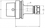 Laip HSK-E Collet Chucks ER Type (DIN 6499) (Click image to enlarge)