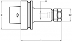 Laip HSK-F Collet Chucks ER Type (DIN 6499) (Click image to enlarge)