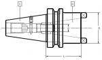 Steep Taper (BT) 50 (MAS 403 BT) to Steep Taper (BT) 50 (DIN 2080) Reducing Adapters (Click image to enlarge)