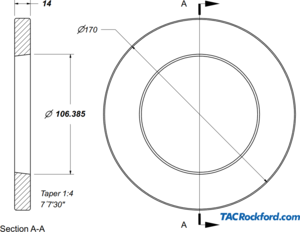 DIN55026-6, DIN55027-6, A1-6, A2-6, B1-6, B2-6  Lathe Spindle Face Ring