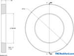 DIN55026-5, DIN55027-5, A1-5, A2-5, B1-5, B2-5  Lathe Spindle Face Ring (Click image to enlarge)