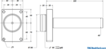 Lathe Turret Alignment Bar for Mazak QTS200M
 (Click image to enlarge)