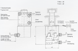 BERG Manual Hydro-mechanical Self-locking Drawbar Style Clamping Systems