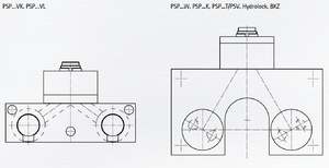 Schematics for PSP quick die changing systems clamping sensor heads
