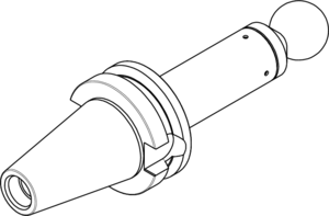 Steep Taper 40 (BT) Ball End Runout Arbor