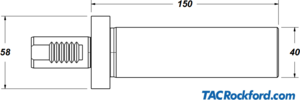 VDI 25 Runout Test Bar, per DIN 69880