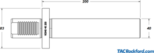 VDI 40 Runout Test Bar, per DIN 69880