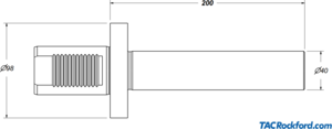 VDI 50 Runout Test Bar, per DIN 69880