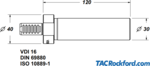 VDI 16 VDI Lathe Turret Alignment Bars (Click image to enlarge)